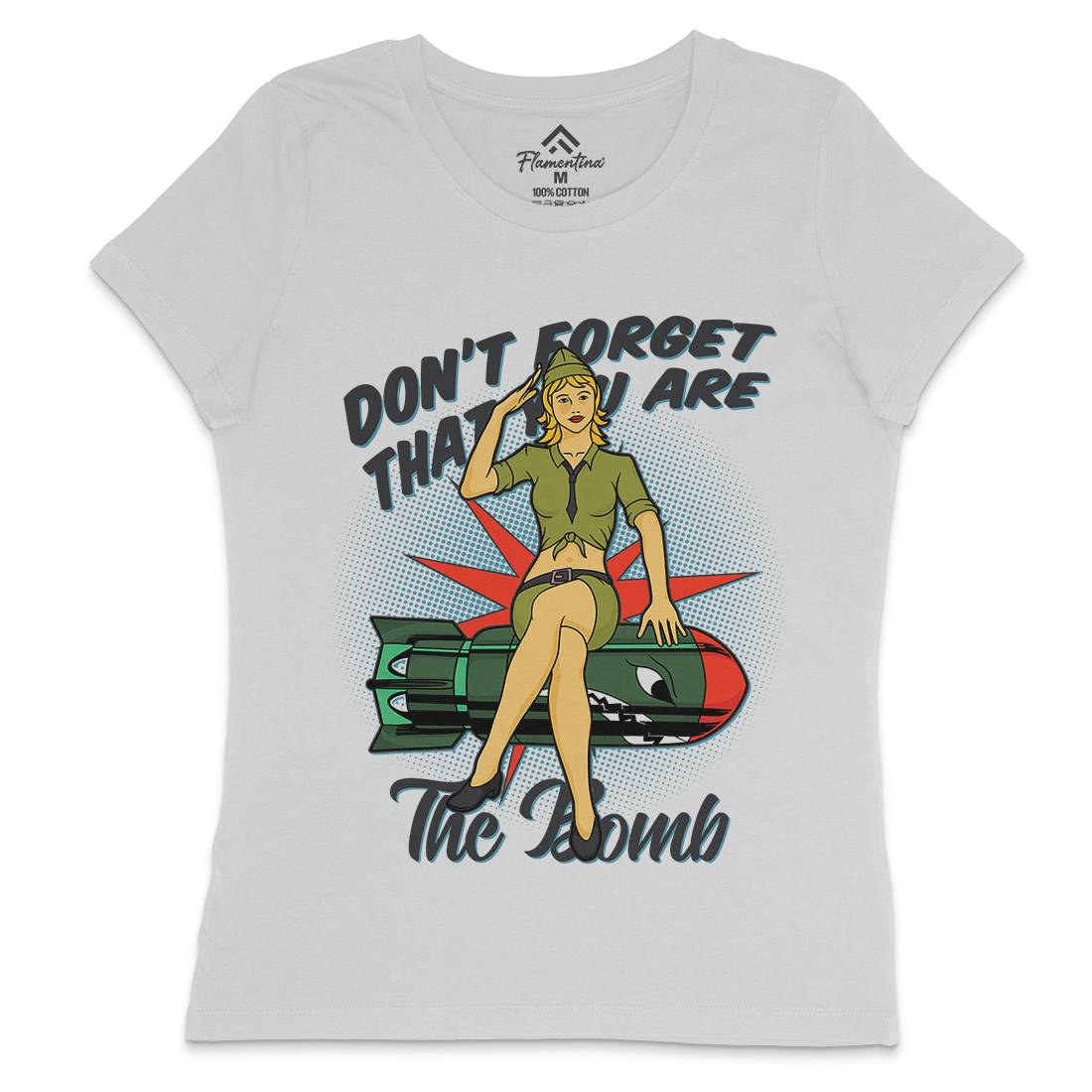 Girl Womens Crew Neck T-Shirt Army C841