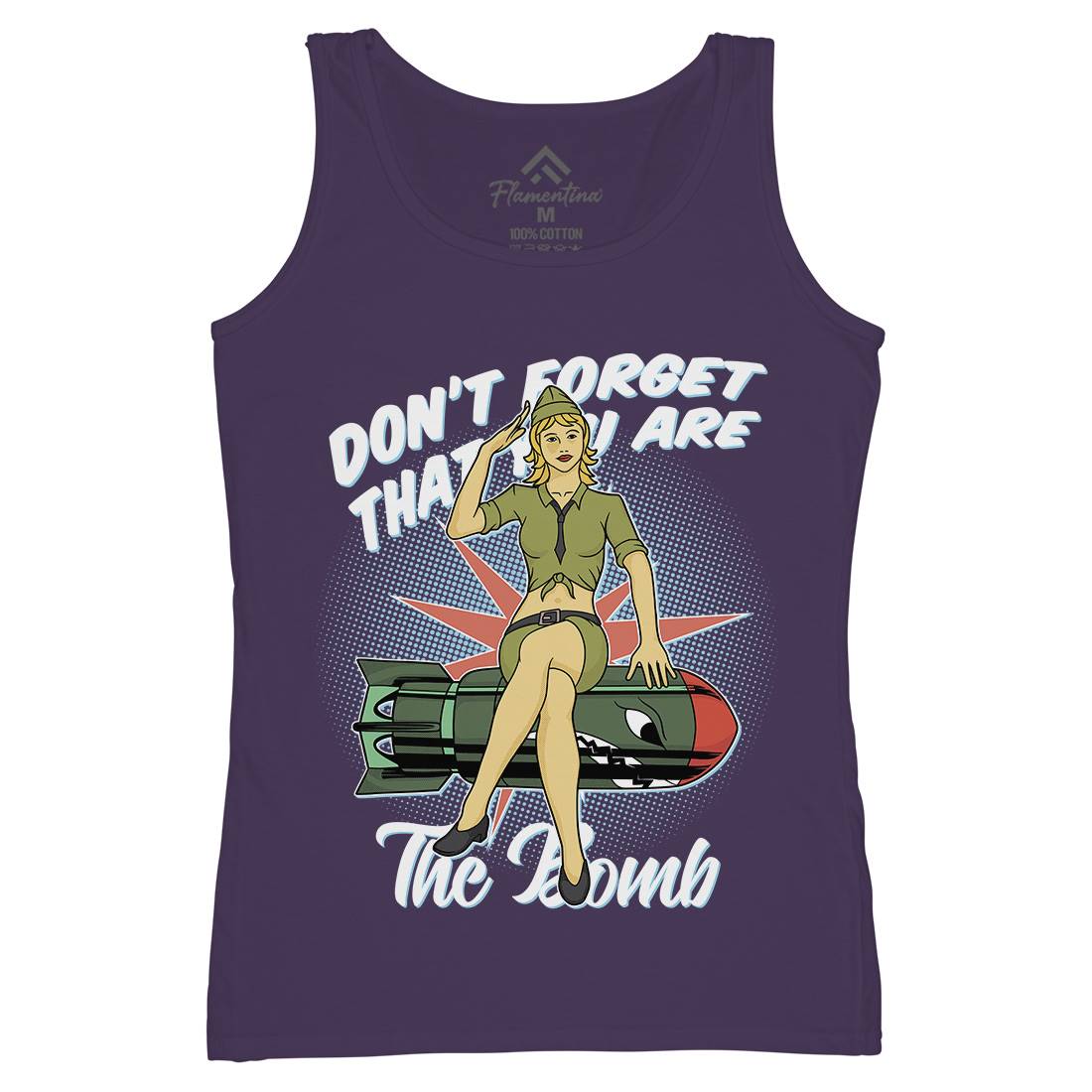 Girl Womens Organic Tank Top Vest Army C841