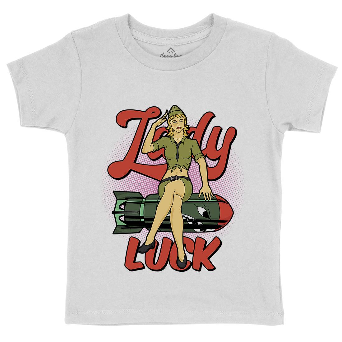 Girl Kids Crew Neck T-Shirt Army C842