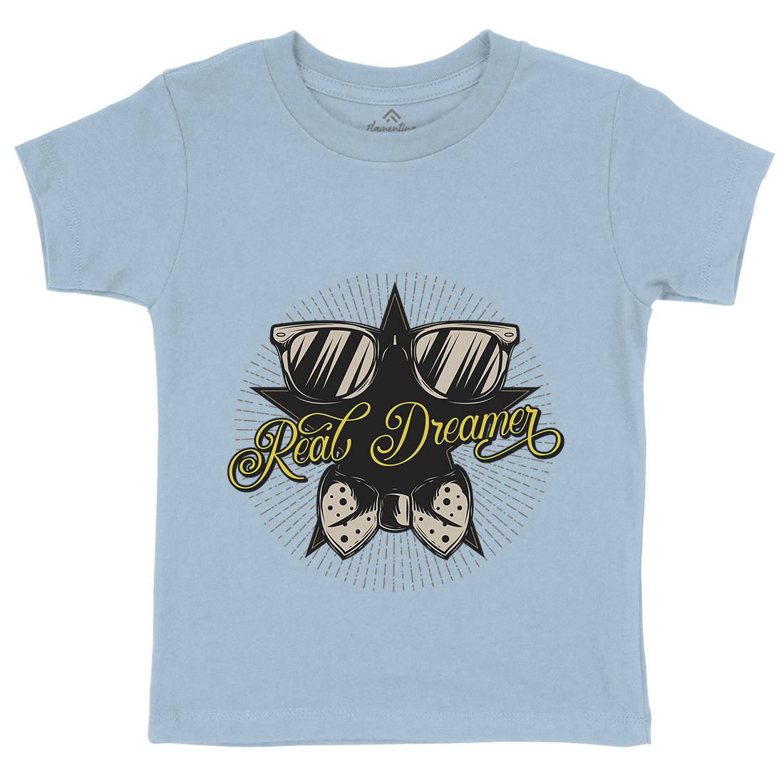 Real Dreamer Kids Organic Crew Neck T-Shirt Barber C848