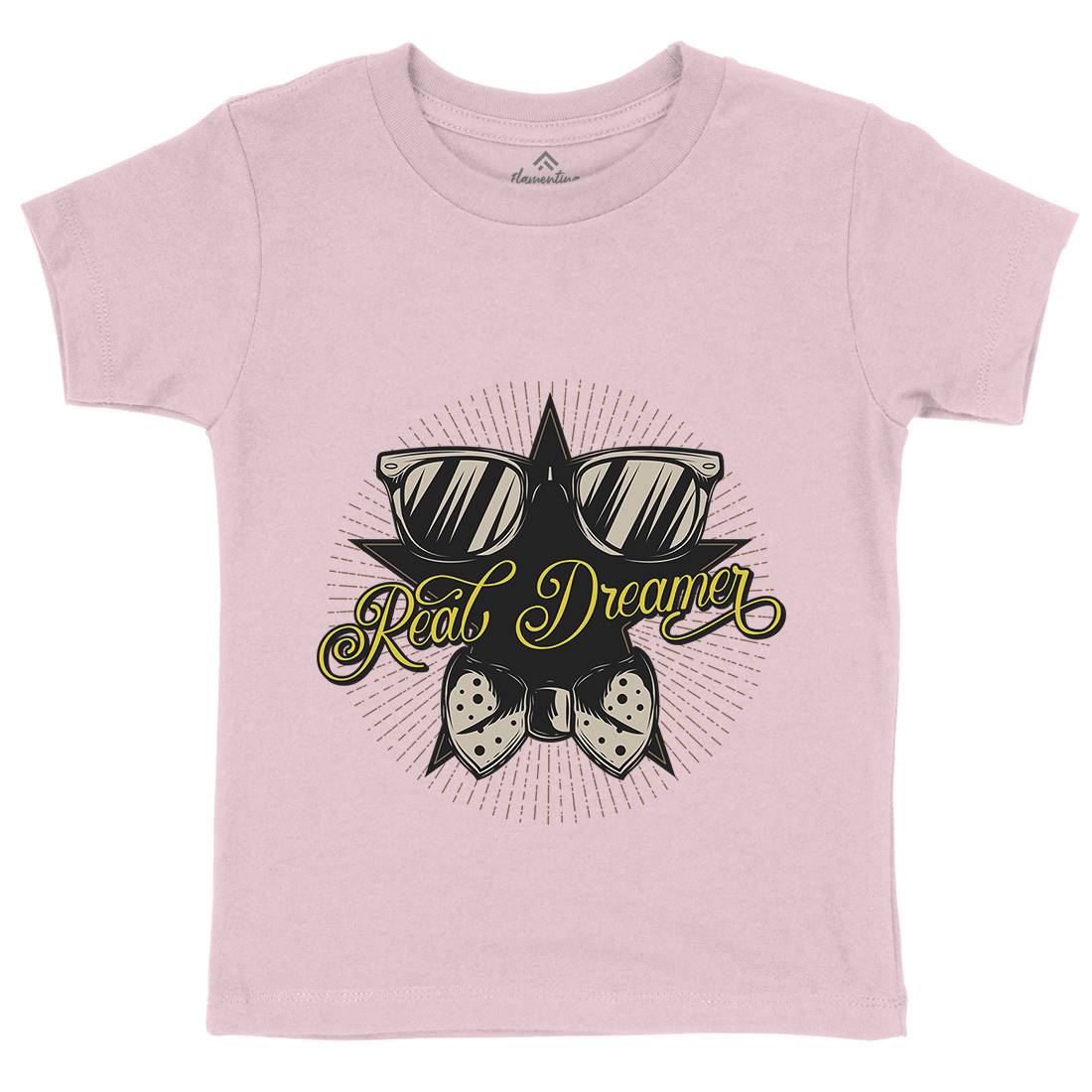 Real Dreamer Kids Crew Neck T-Shirt Barber C848