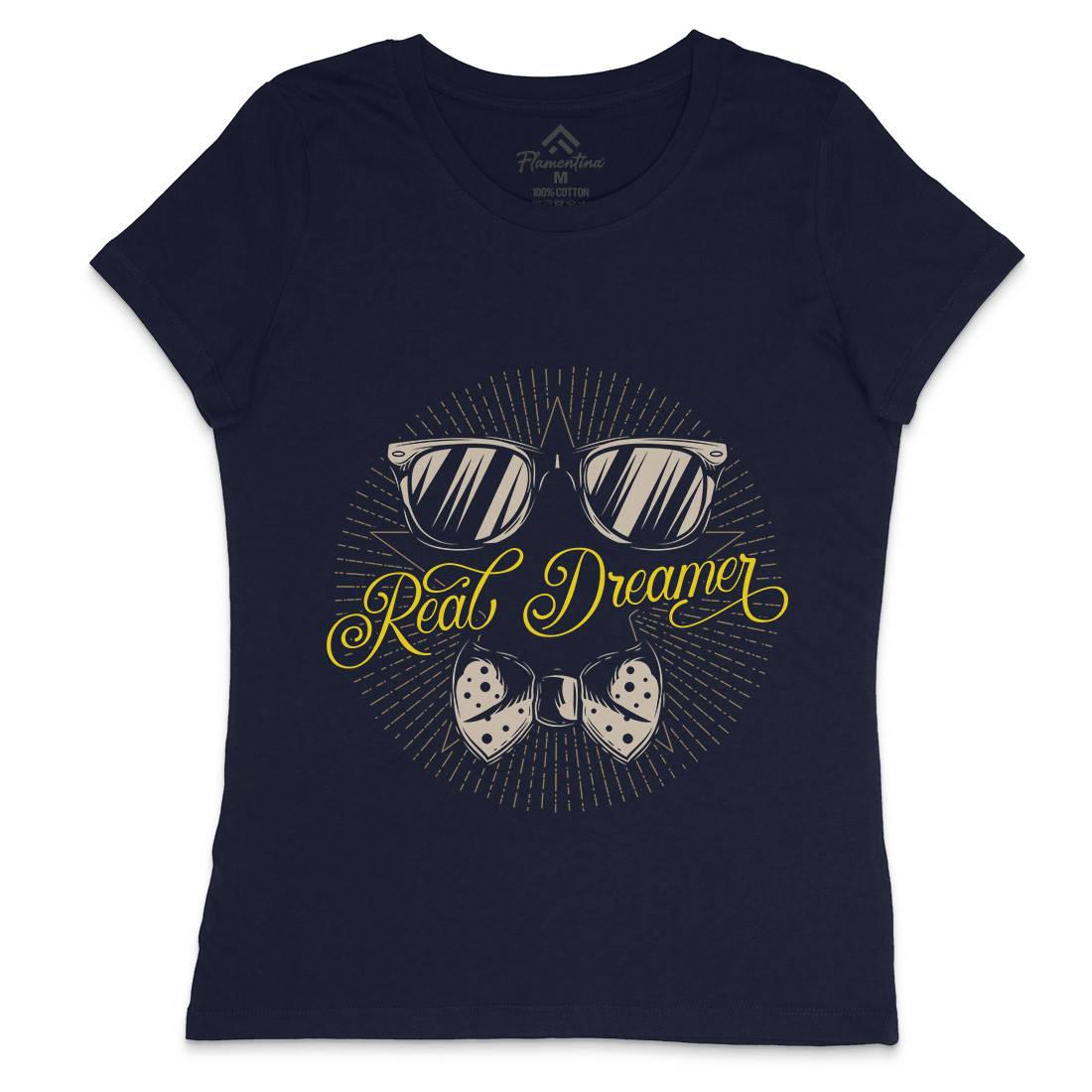 Real Dreamer Womens Crew Neck T-Shirt Barber C848
