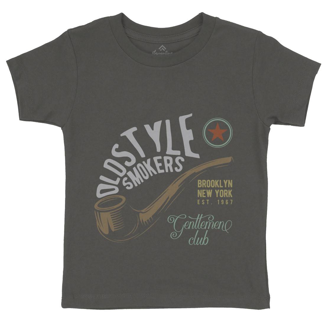 Oldstyle Smokers Kids Crew Neck T-Shirt Barber C849