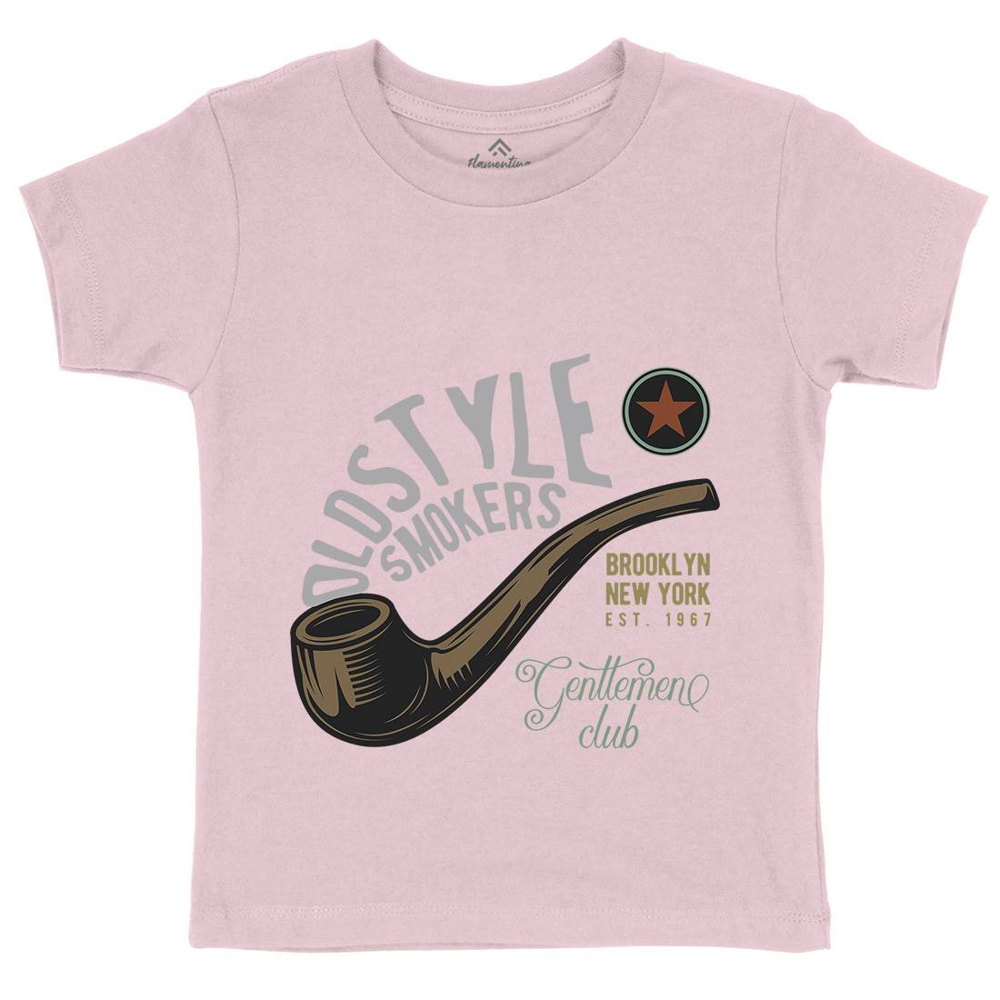 Oldstyle Smokers Kids Crew Neck T-Shirt Barber C849