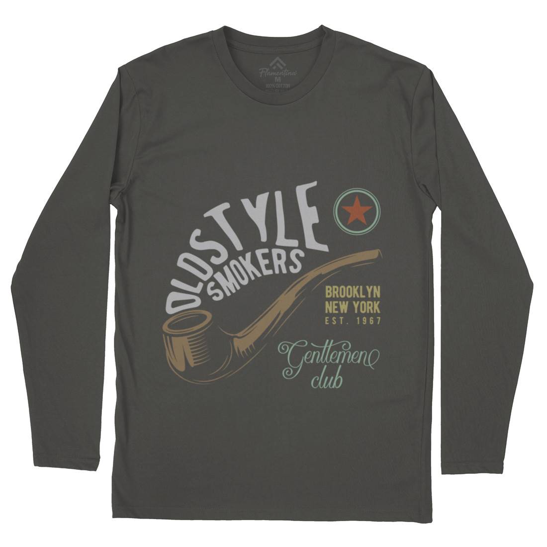 Oldstyle Smokers Mens Long Sleeve T-Shirt Barber C849