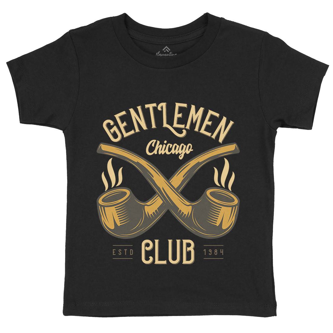 Gentlemen Club Kids Crew Neck T-Shirt Barber C850