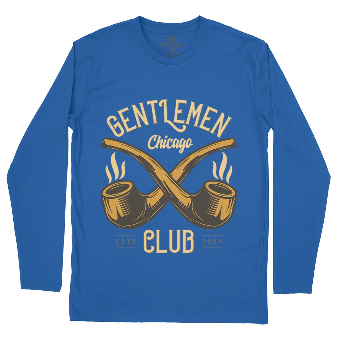Gentlemen Club Mens Long Sleeve T-Shirt Barber C850