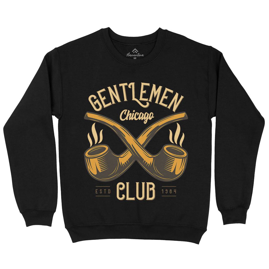 Gentlemen Club Mens Crew Neck Sweatshirt Barber C850