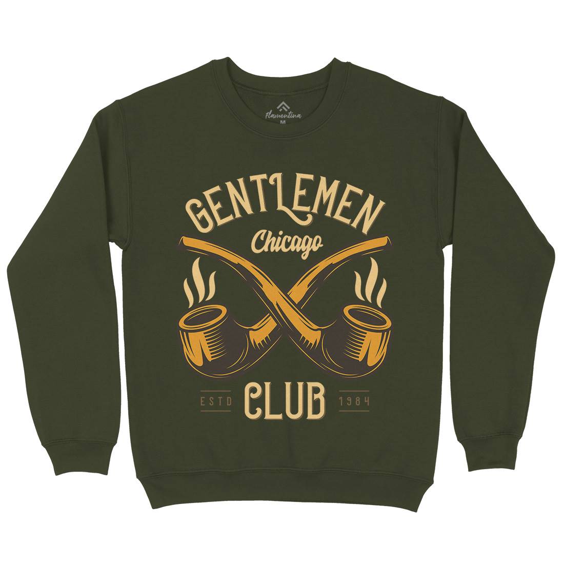 Gentlemen Club Mens Crew Neck Sweatshirt Barber C850