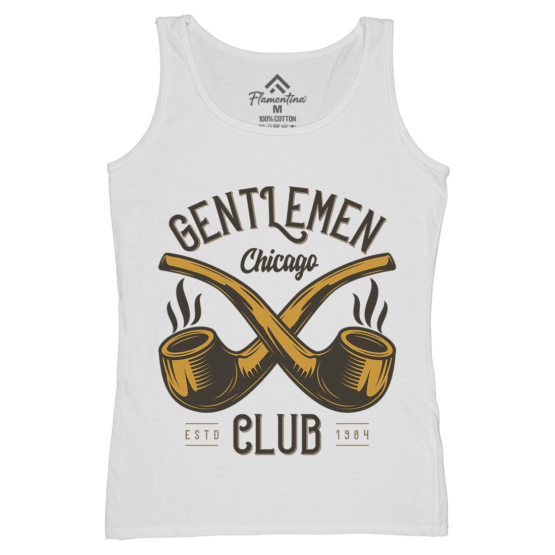 Gentlemen Club Womens Organic Tank Top Vest Barber C850