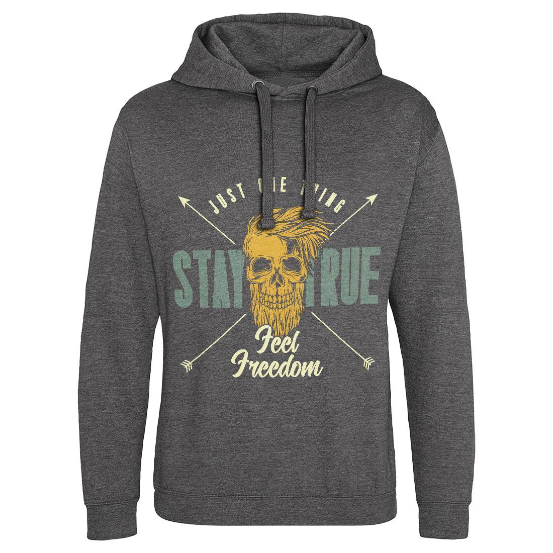Stay True Mens Hoodie Without Pocket Barber C851