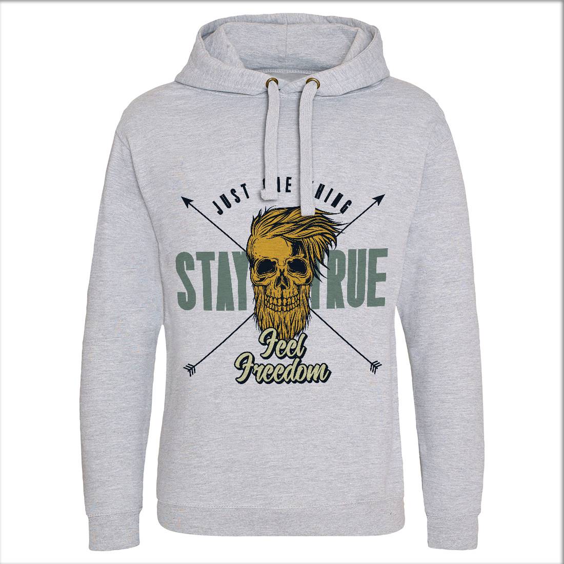 Stay True Mens Hoodie Without Pocket Barber C851