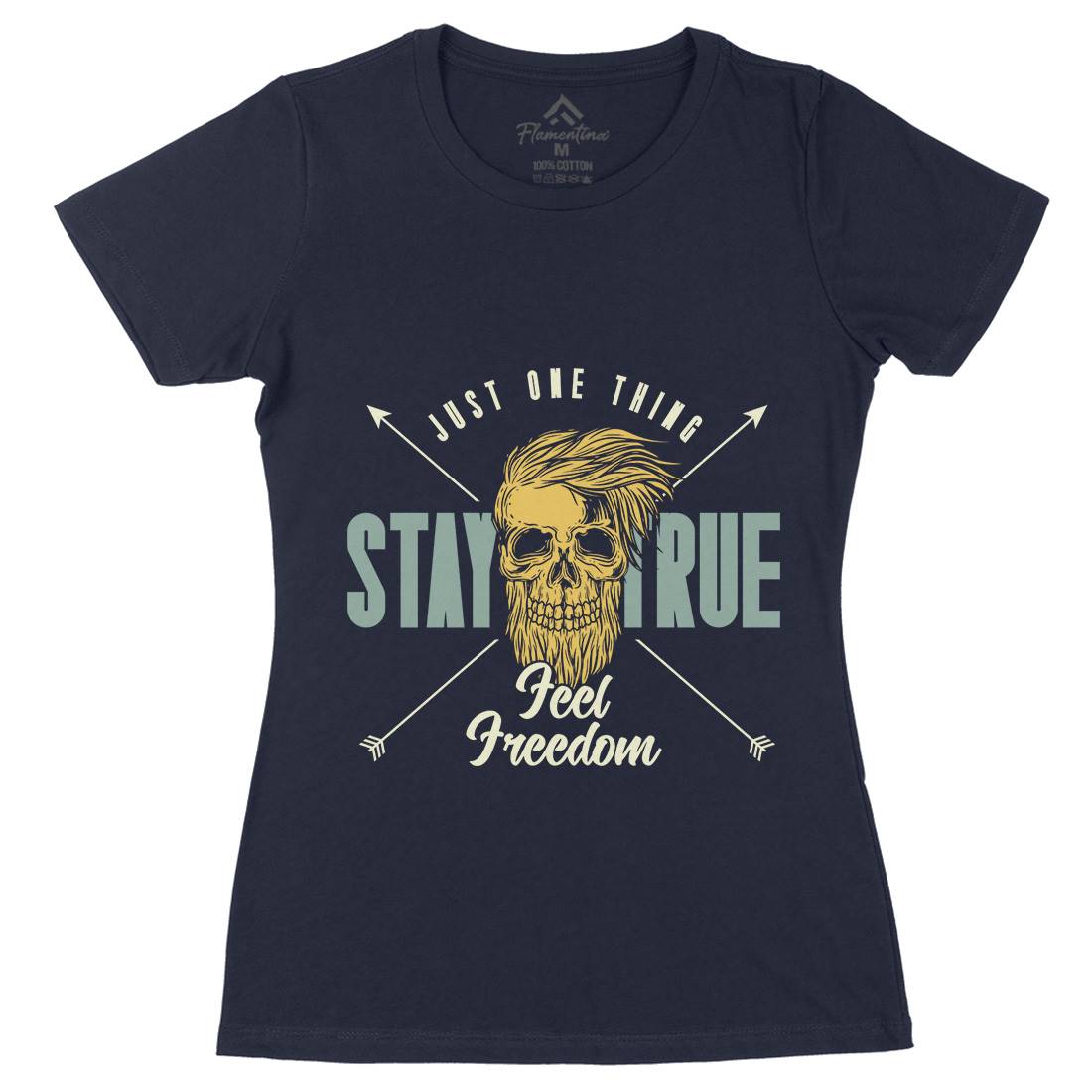 Stay True Womens Organic Crew Neck T-Shirt Barber C851
