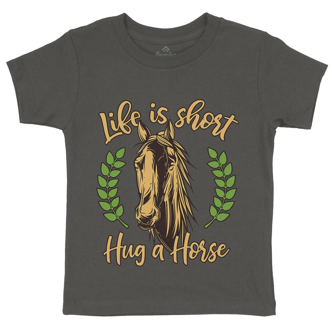 Life Is Short Kids Crew Neck T-Shirt Animals C853