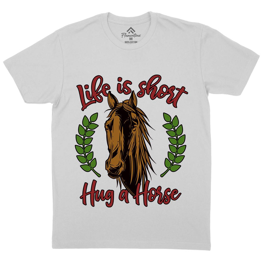 Life Is Short Mens Crew Neck T-Shirt Animals C853