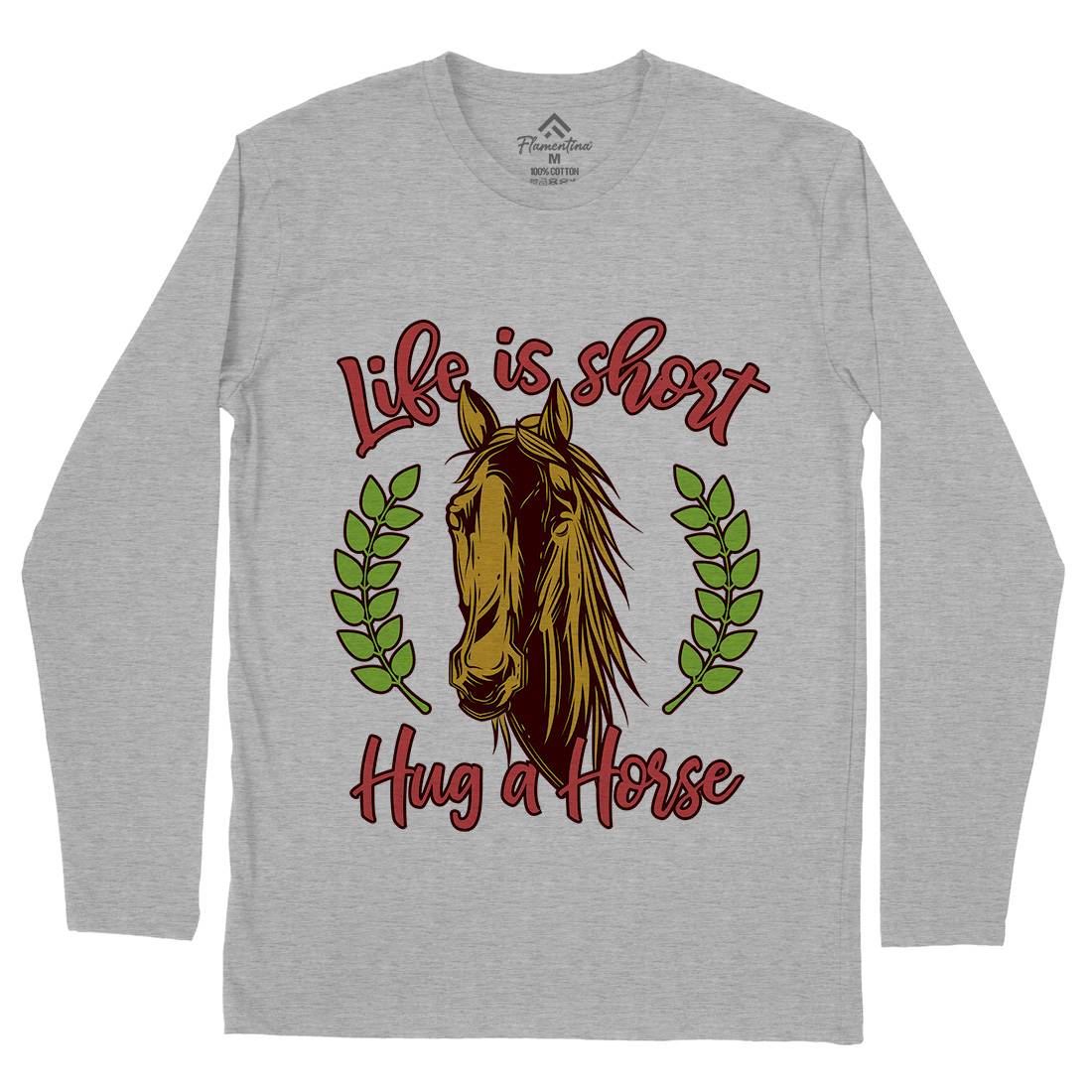 Life Is Short Mens Long Sleeve T-Shirt Animals C853