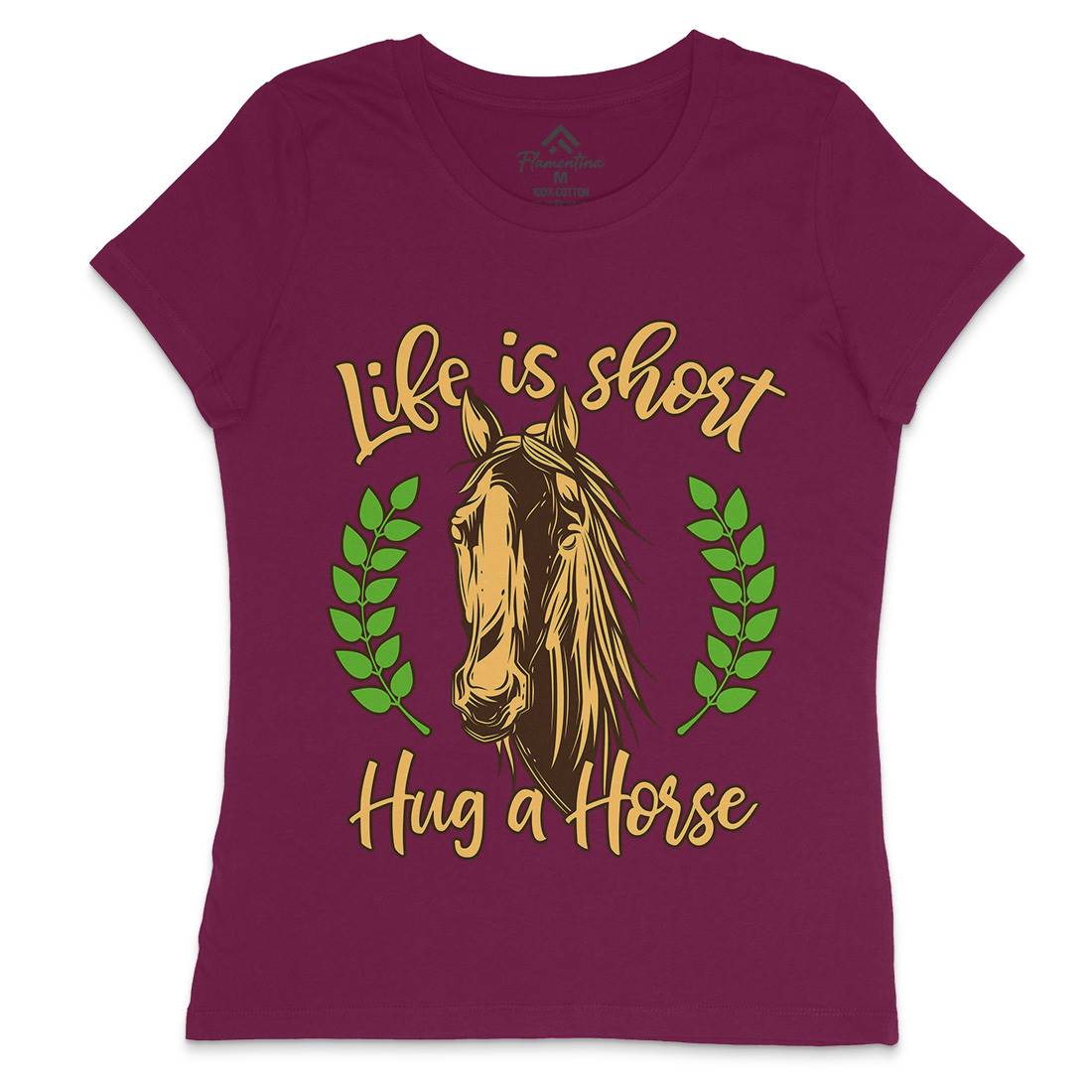 Life Is Short Womens Crew Neck T-Shirt Animals C853