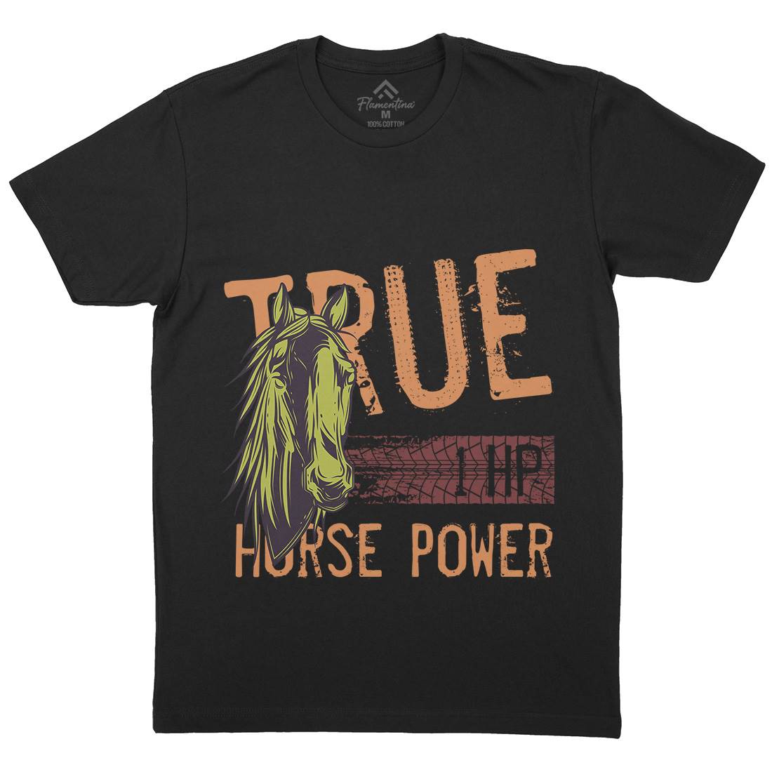 True Power Mens Crew Neck T-Shirt Animals C854