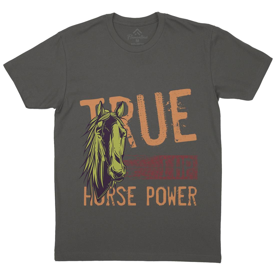 True Power Mens Crew Neck T-Shirt Animals C854