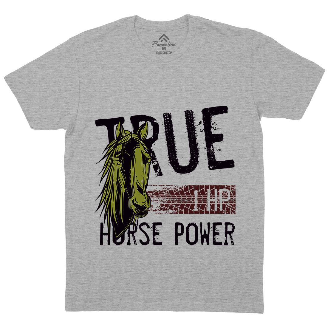 True Power Mens Organic Crew Neck T-Shirt Animals C854
