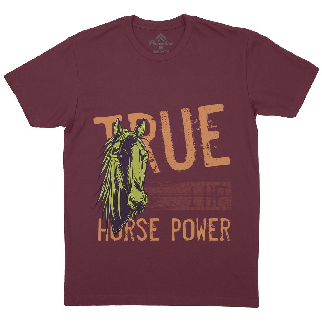 True Power Mens Crew Neck T-Shirt Animals C854