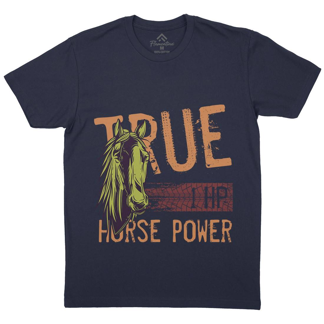 True Power Mens Crew Neck T-Shirt Animals C854