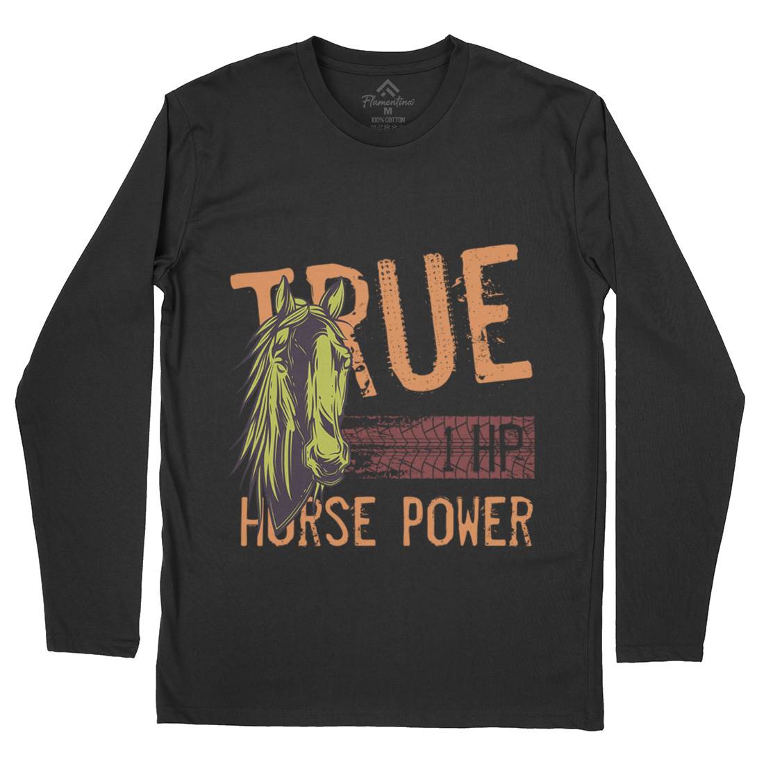 True Power Mens Long Sleeve T-Shirt Animals C854