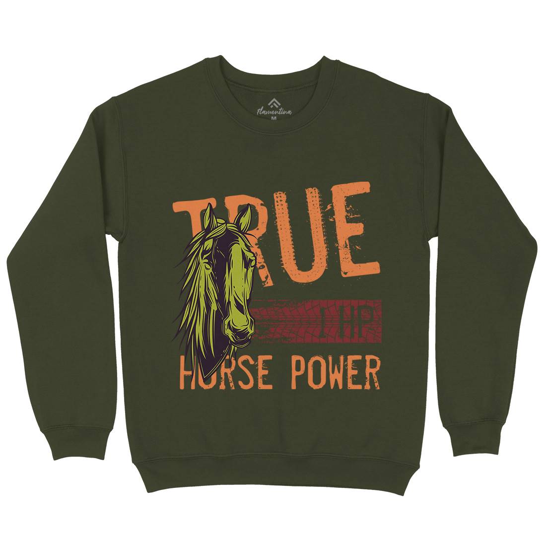 True Power Mens Crew Neck Sweatshirt Animals C854