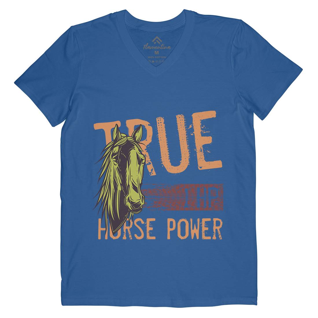 True Power Mens V-Neck T-Shirt Animals C854