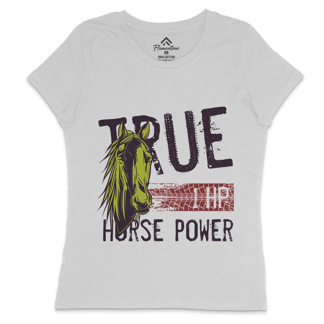 True Power Womens Crew Neck T-Shirt Animals C854