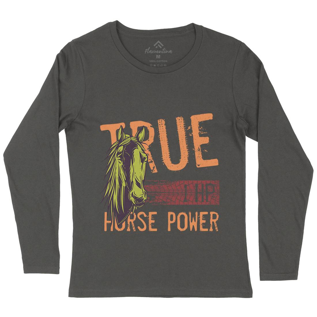 True Power Womens Long Sleeve T-Shirt Animals C854