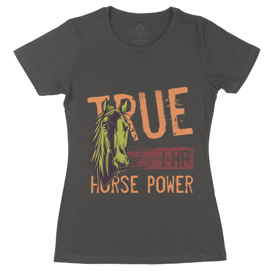 True Power Womens Organic Crew Neck T-Shirt Animals C854