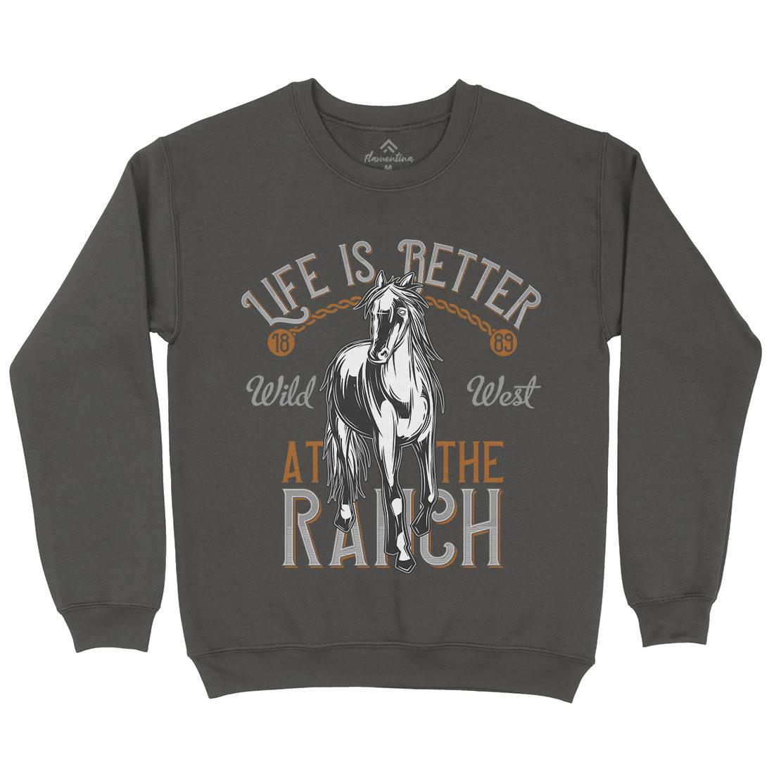 Life Is Better Kids Crew Neck Sweatshirt Animals C855