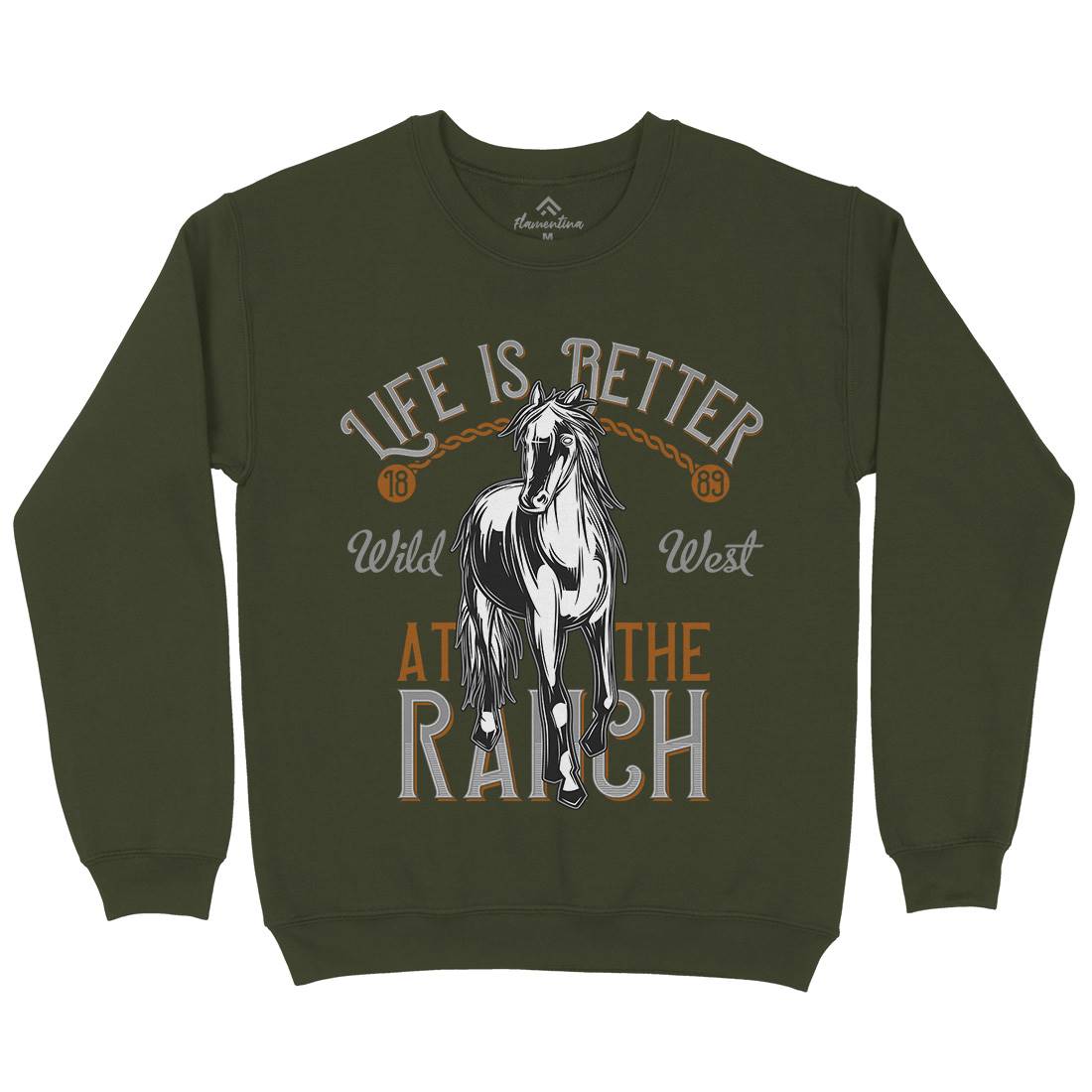 Life Is Better Mens Crew Neck Sweatshirt Animals C855