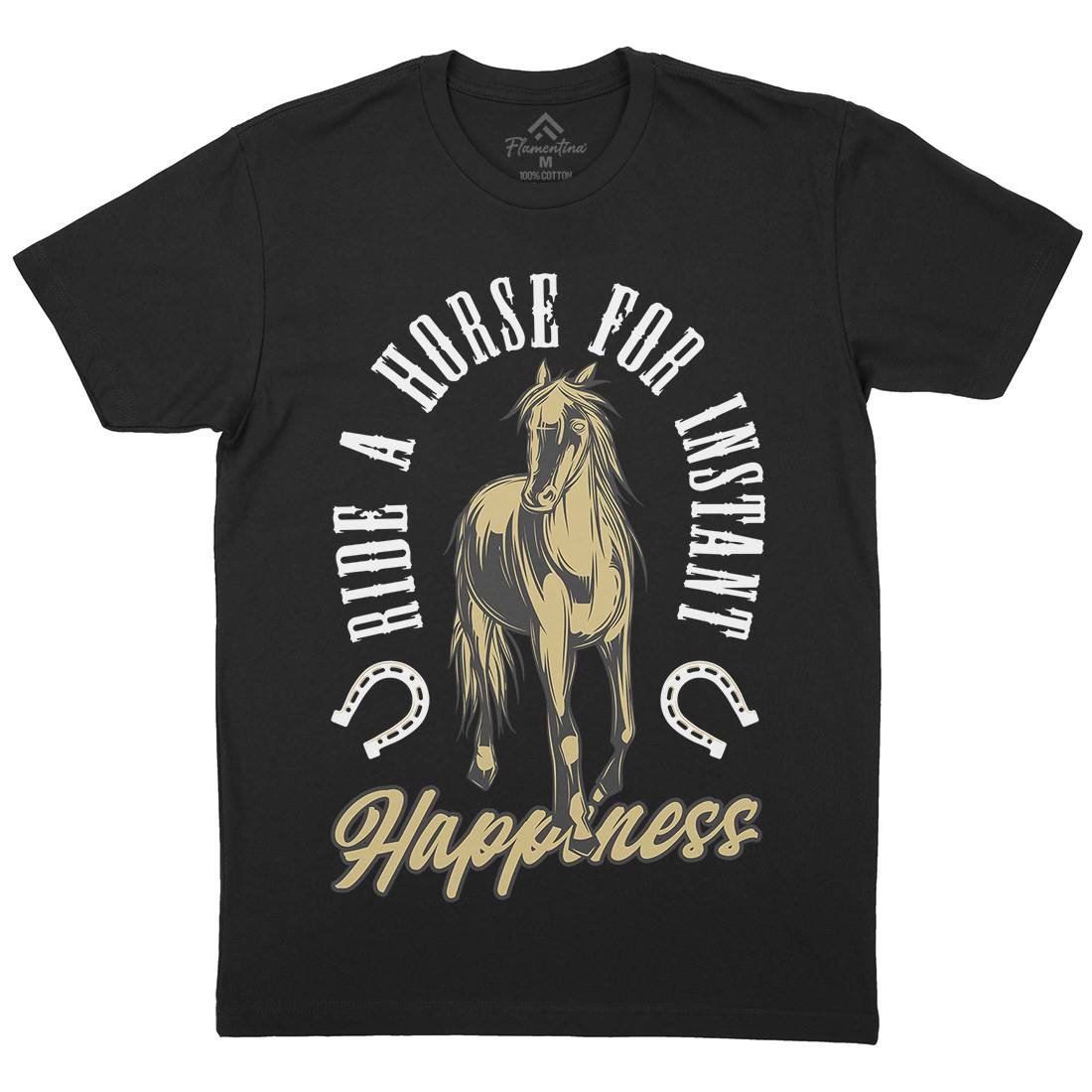 Happiness Mens Crew Neck T-Shirt Animals C856