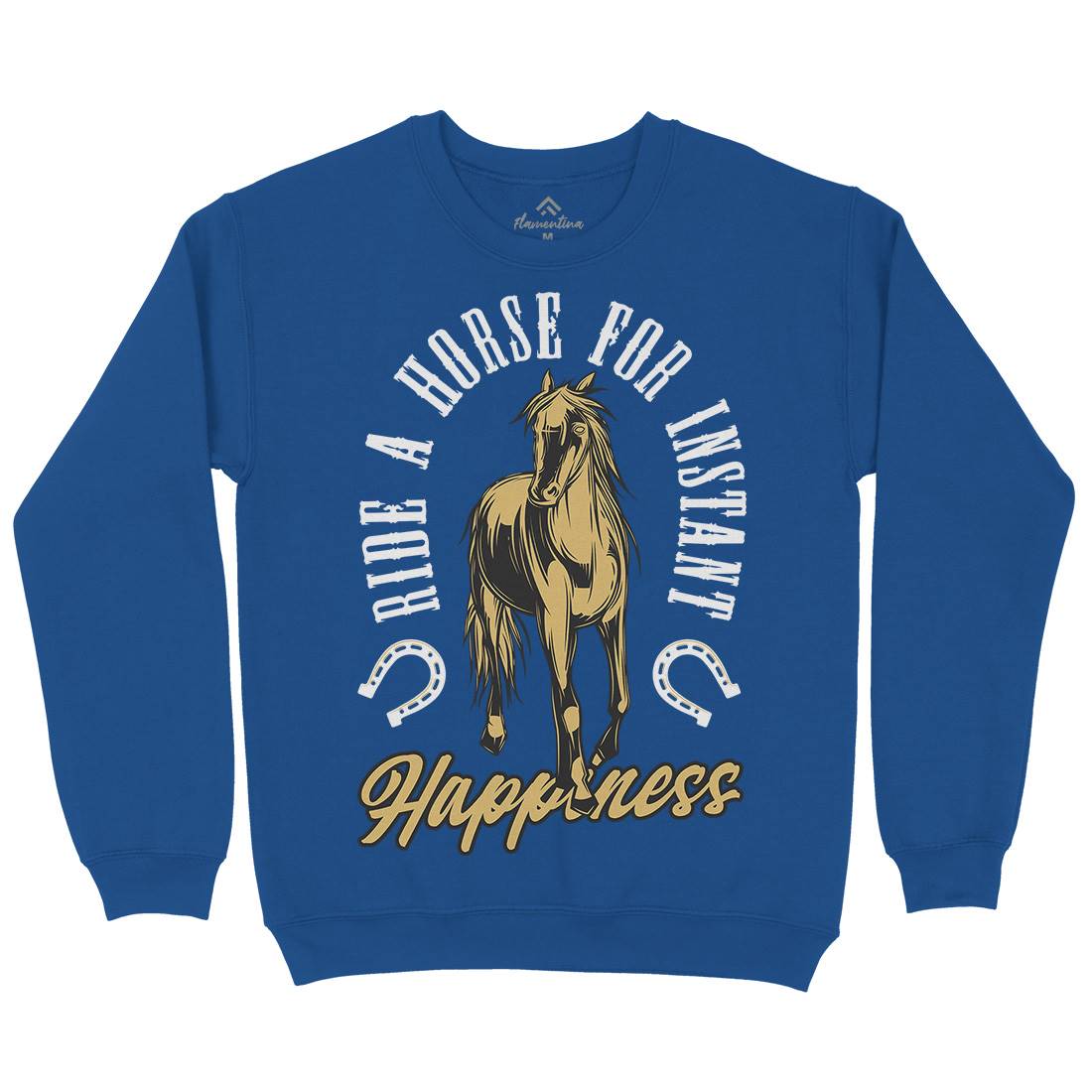 Happiness Mens Crew Neck Sweatshirt Animals C856