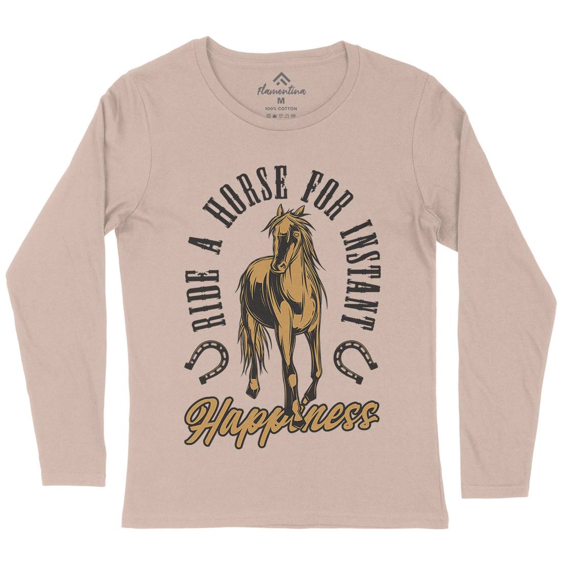 Happiness Womens Long Sleeve T-Shirt Animals C856