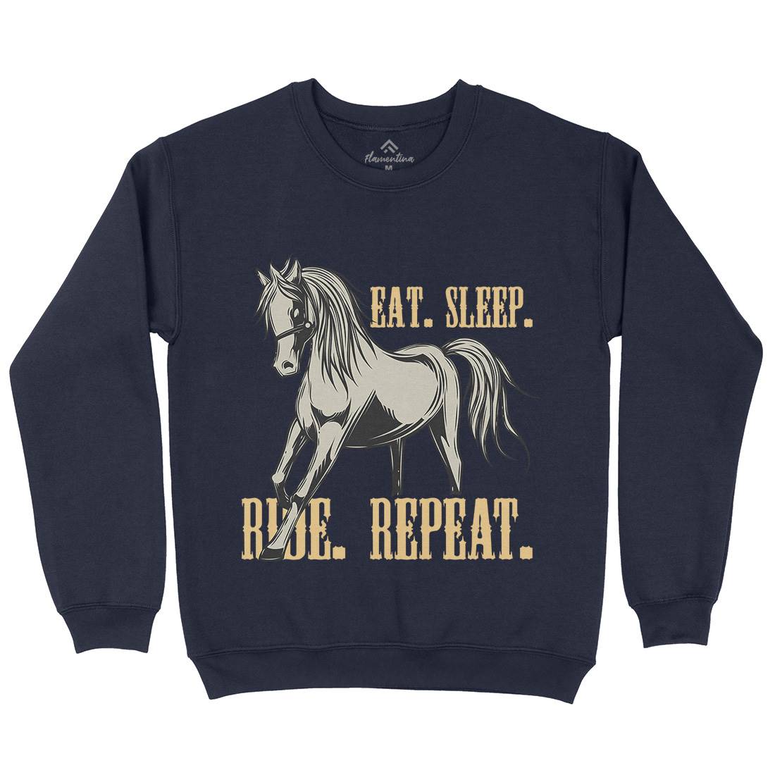 Eat Sleep Ride Kids Crew Neck Sweatshirt Animals C857