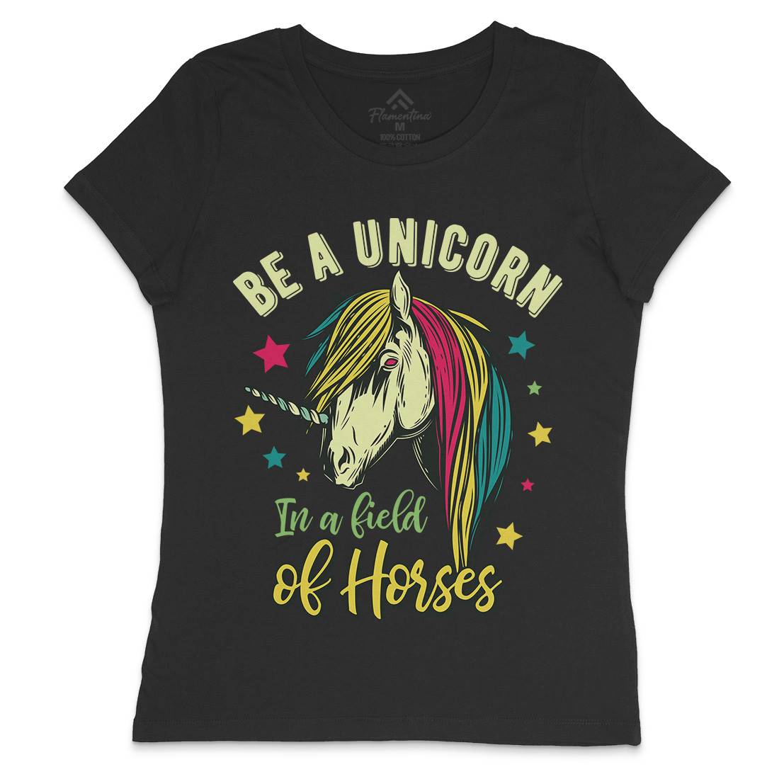 Unicorn Womens Crew Neck T-Shirt Animals C860