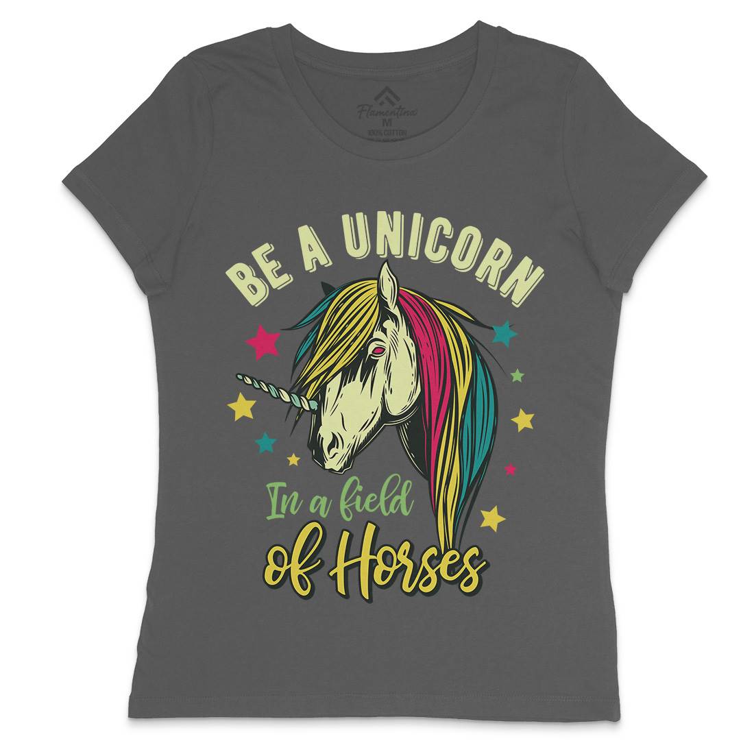 Unicorn Womens Crew Neck T-Shirt Animals C860