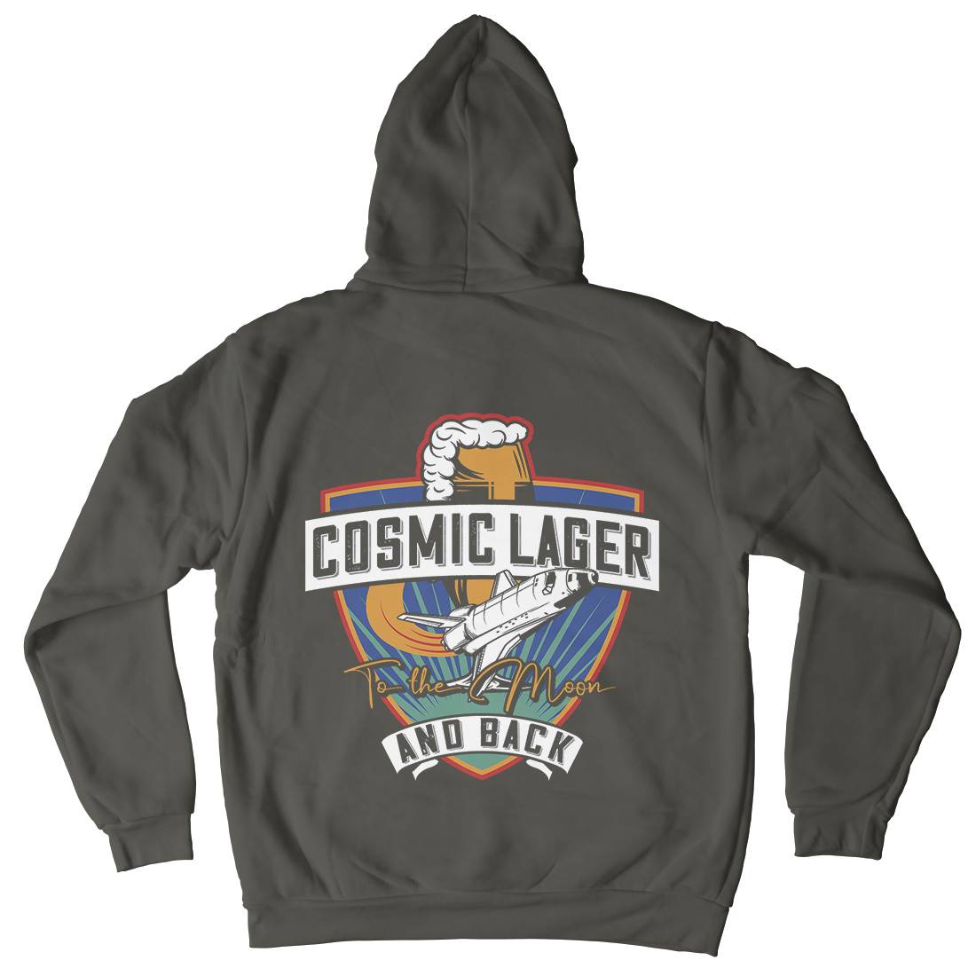 Cosmic Lager Mens Hoodie With Pocket Drinks C862