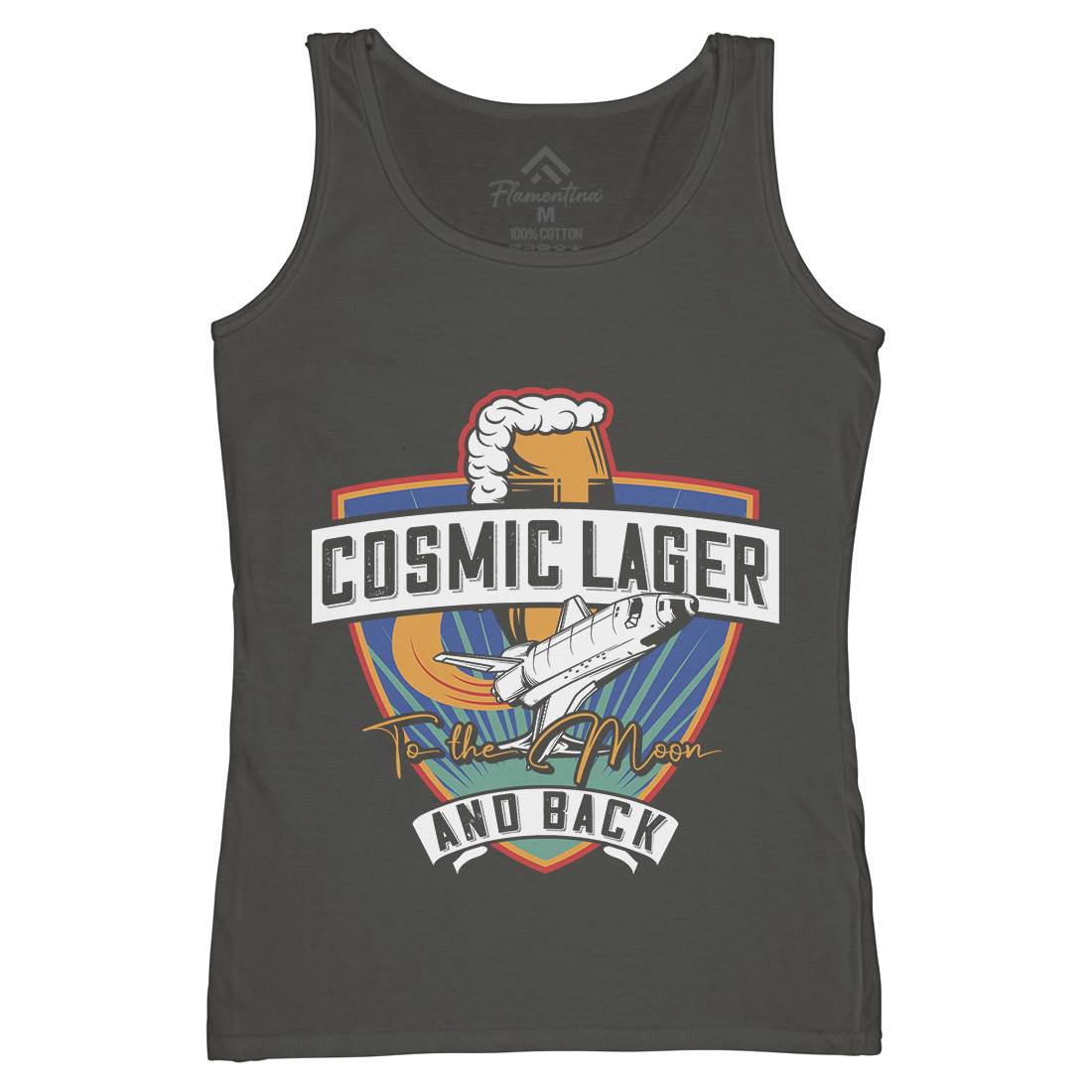 Cosmic Lager Womens Organic Tank Top Vest Drinks C862