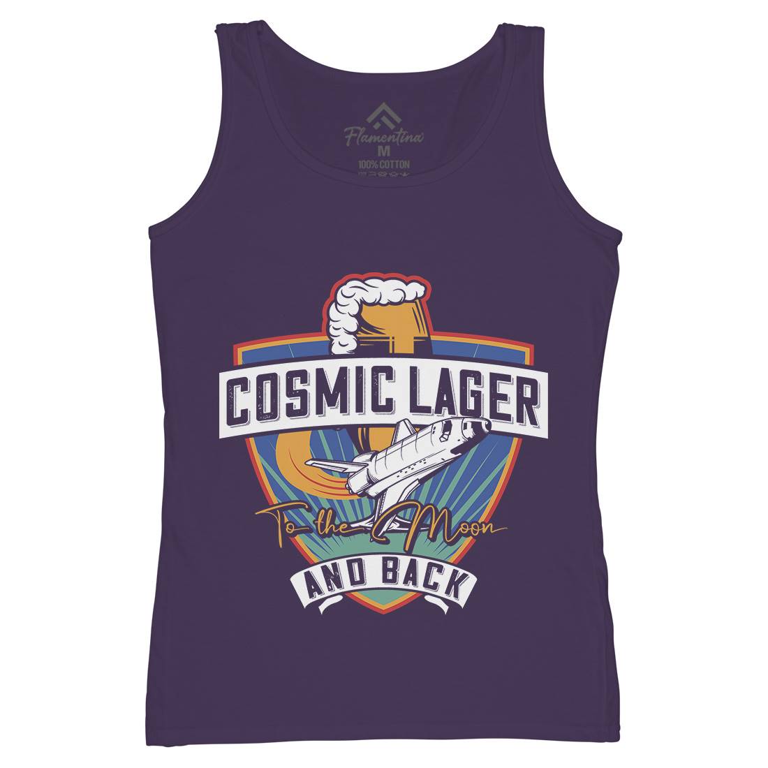 Cosmic Lager Womens Organic Tank Top Vest Drinks C862