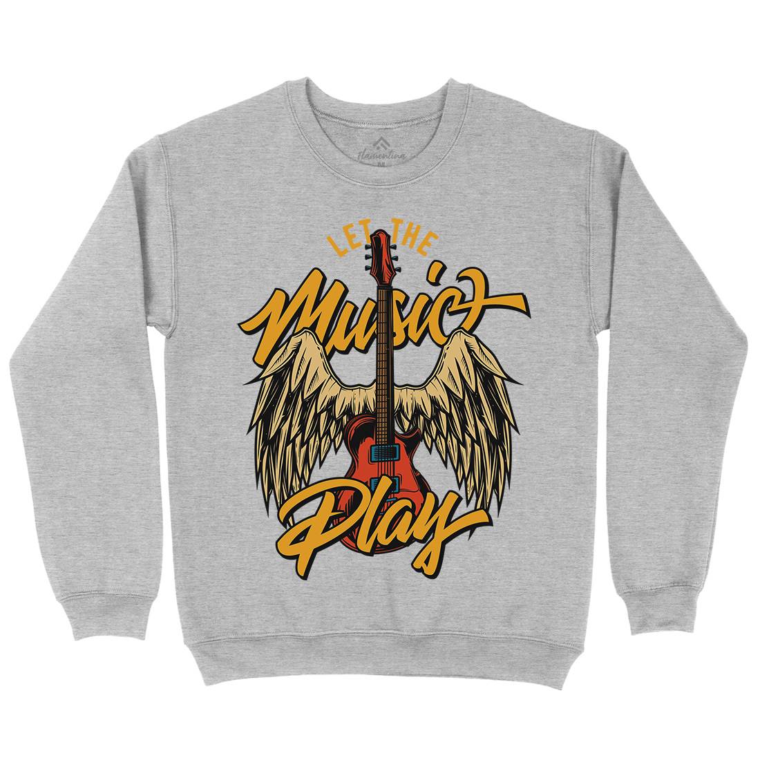 Let The Mens Crew Neck Sweatshirt Music C864