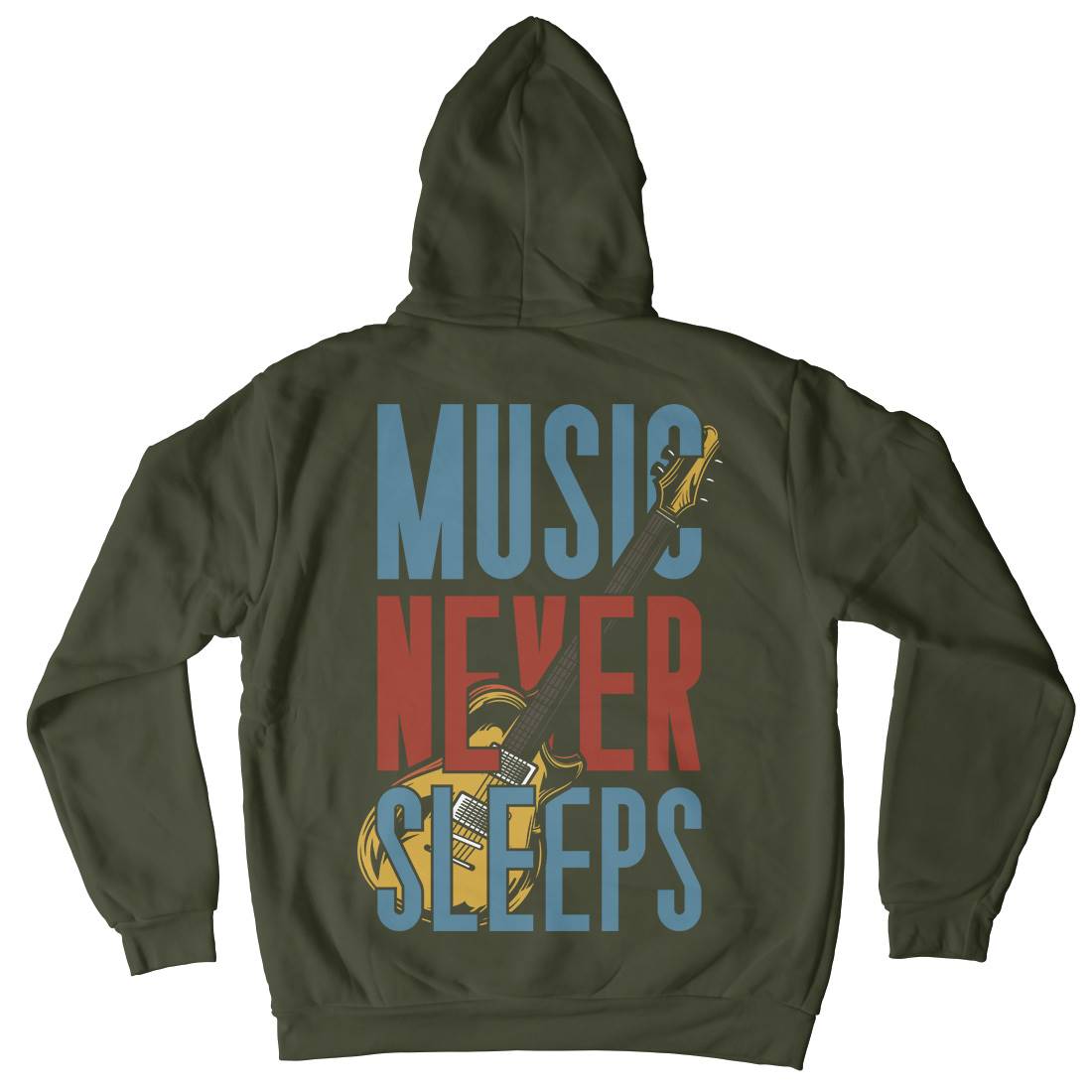 Never Sleeps Kids Crew Neck Hoodie Music C865