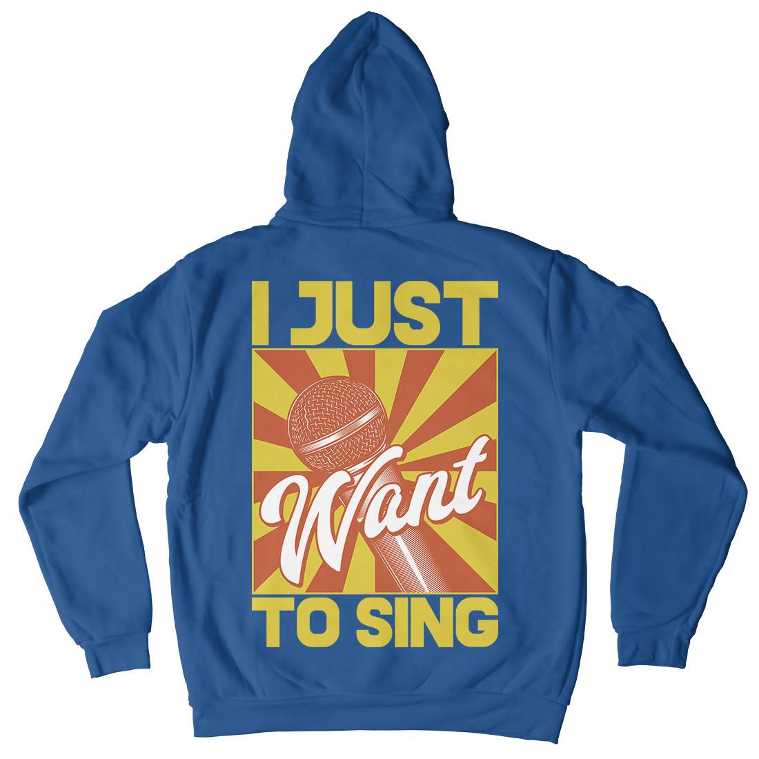 Want To Sing Kids Crew Neck Hoodie Music C866