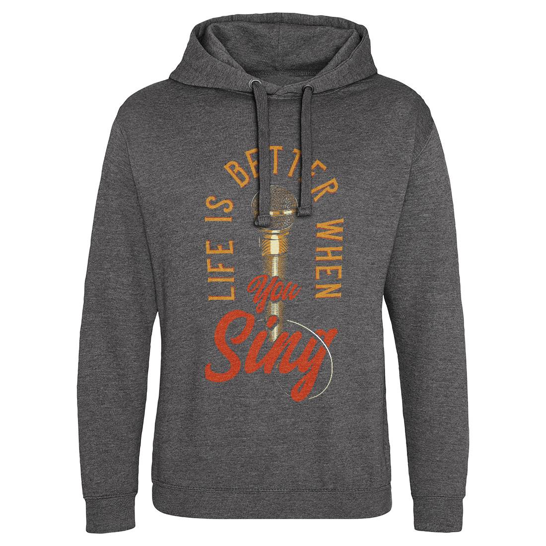 Life Is Better Mens Hoodie Without Pocket Music C867