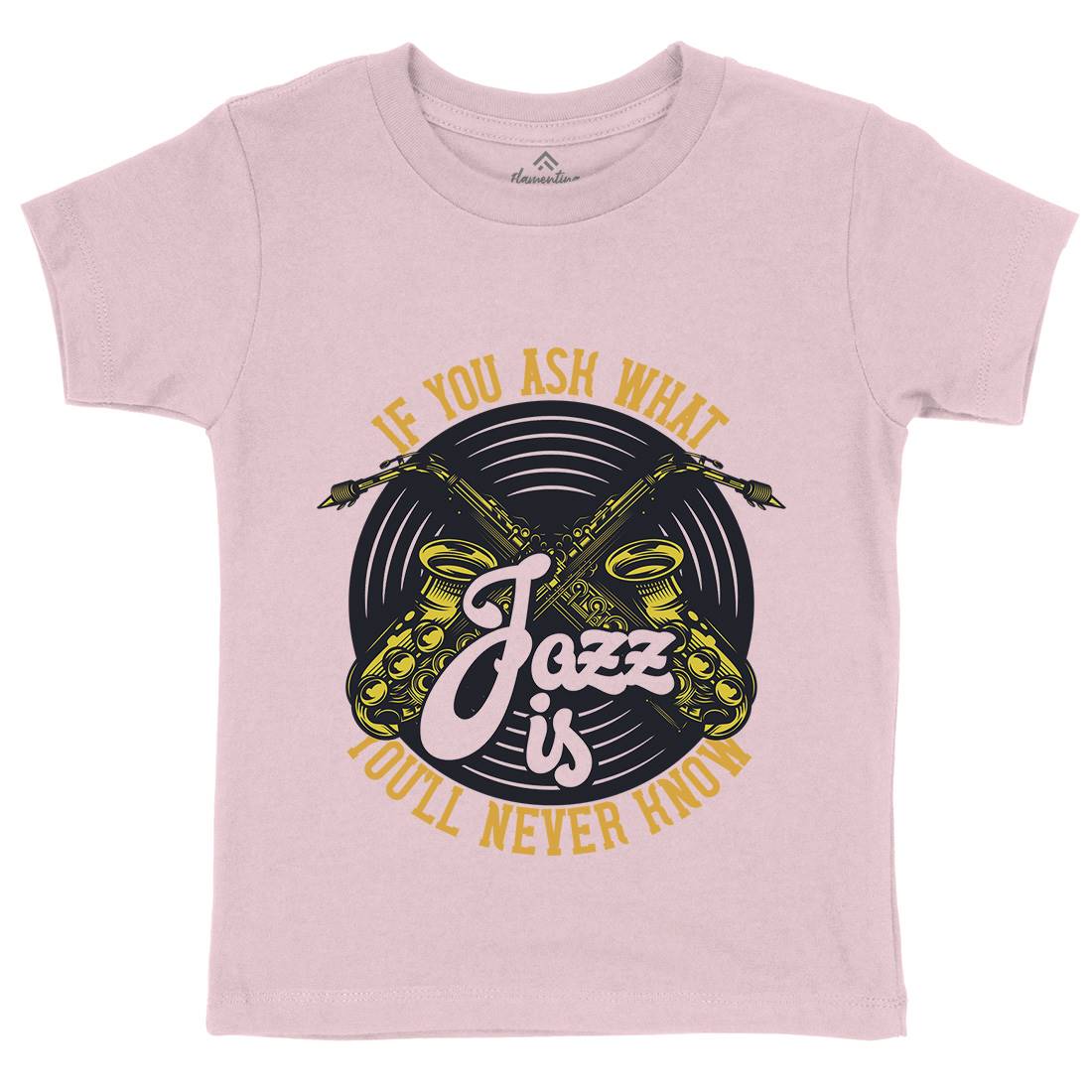 Jazz Is Kids Organic Crew Neck T-Shirt Music C869