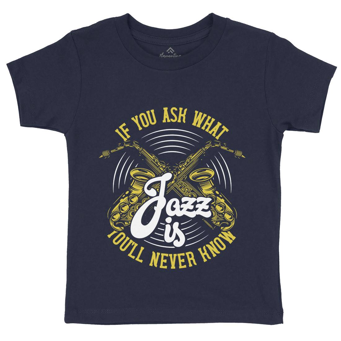 Jazz Is Kids Organic Crew Neck T-Shirt Music C869