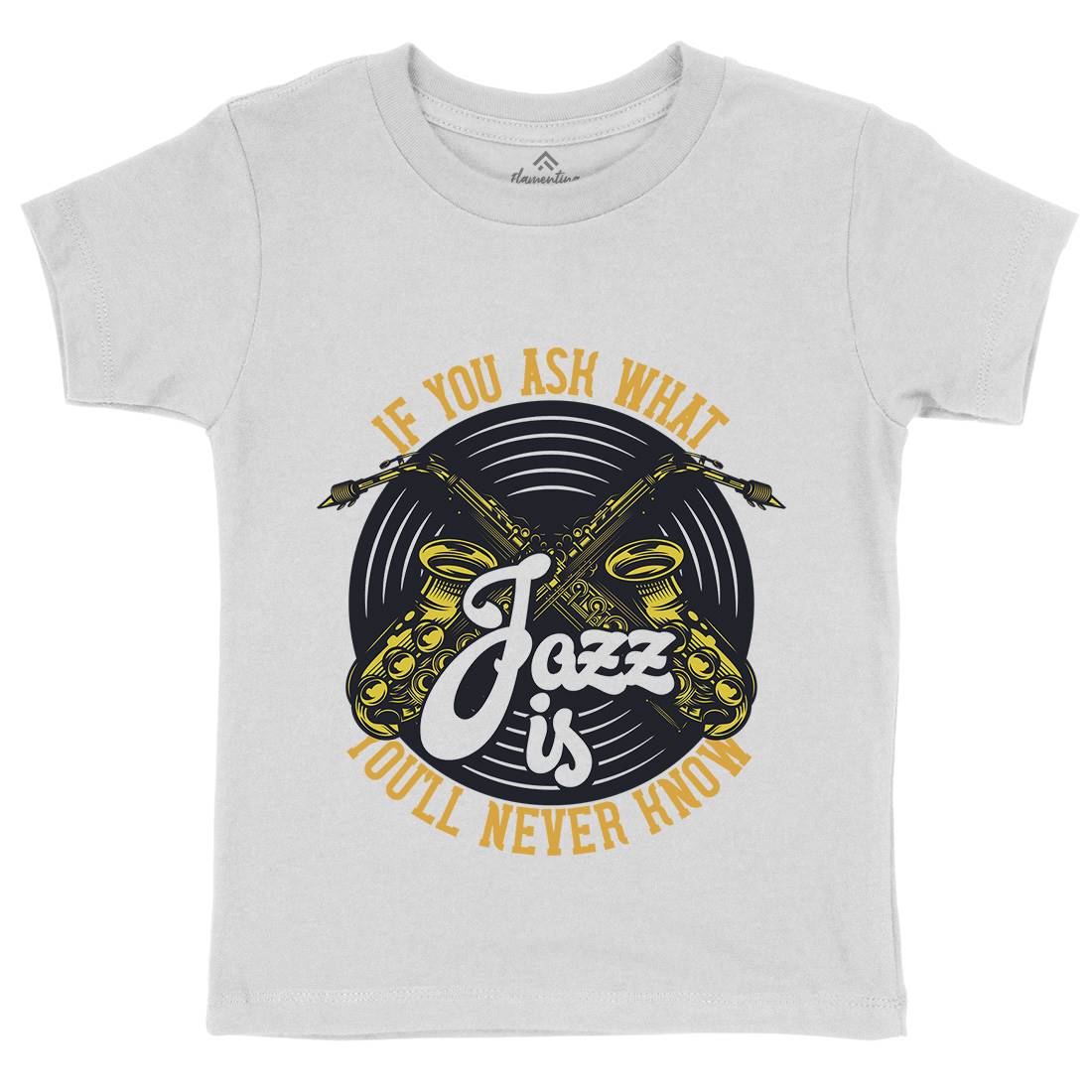 Jazz Is Kids Crew Neck T-Shirt Music C869